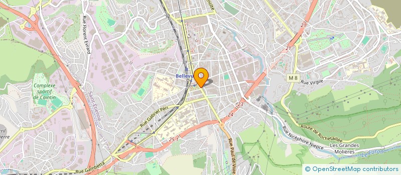 localisation de l'entreprise V.A.C.A.L  SAINT-ETIENNE