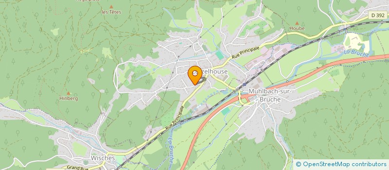 localisation de l'entreprise V.A.C. SECURITE  LUTZELHOUSE