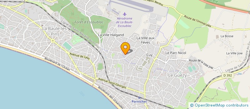 localisation de l'entreprise V.A.C.T.I. à LA BAULE-ESCOUBLAC