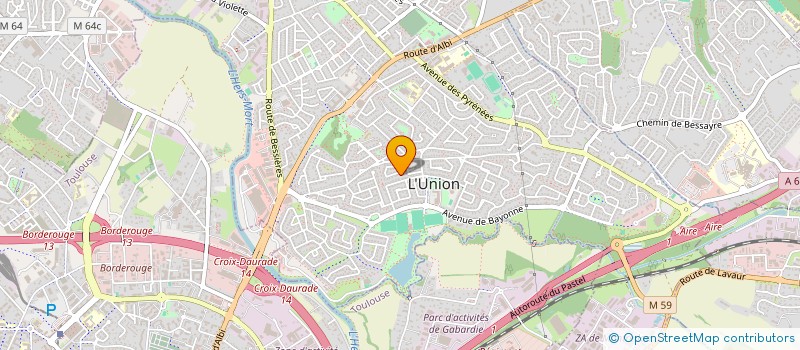 localisation de l'entreprise V.A. CONSEIL à L'UNION