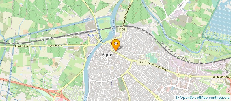 localisation de l'entreprise V.A. CONSTRUCTION  AGDE