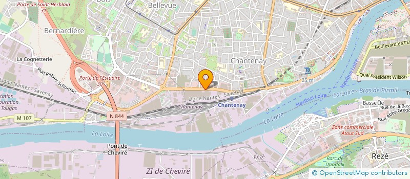 localisation de l'entreprise V.A.D. à NANTES
