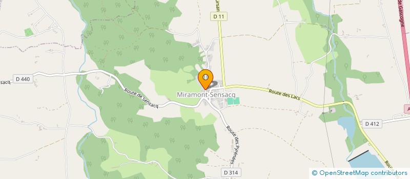 localisation de l'entreprise V A E SOLAIRE  MIRAMONT-SENSACQ