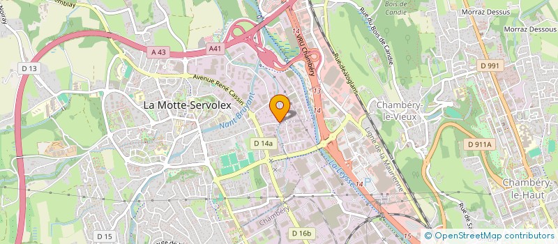 localisation de l'entreprise V.A.F IMMOBILIER  LA MOTTE-SERVOLEX