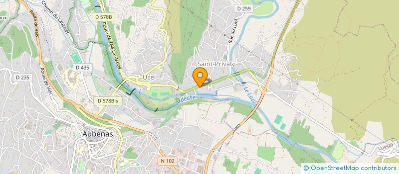 localisation de l'entreprise V.A.G  SAINT-PRIVAT