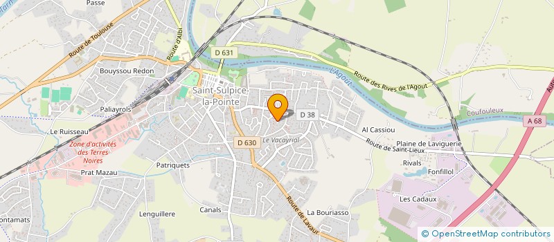 localisation de l'entreprise V A L  SAINT-SULPICE-LA-POINTE