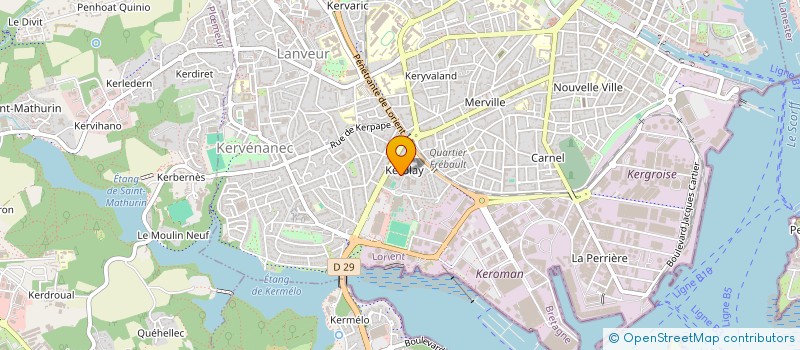 localisation de l'entreprise V.A.L.  LORIENT