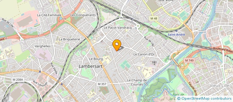 localisation de l'entreprise V.A.M. à LAMBERSART