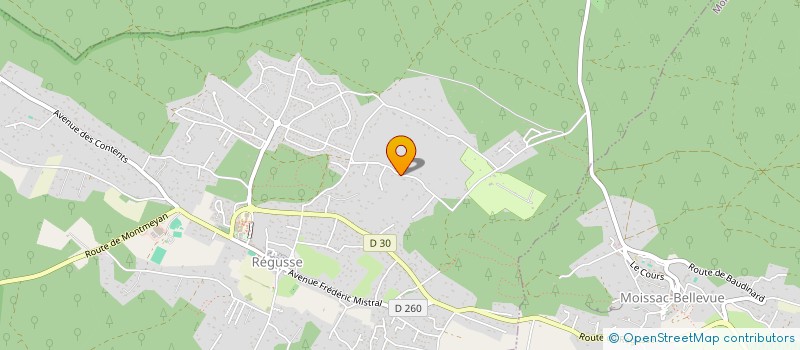 localisation de l'entreprise V.A.R. à REGUSSE