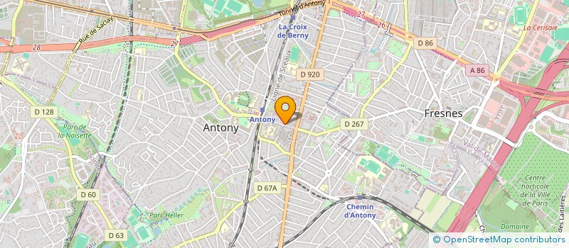 localisation de l'entreprise V.A.S à ANTONY