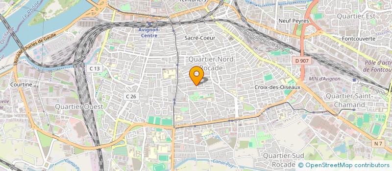 localisation de l'entreprise V.A.S.T  VIVRE AVEC SON TEMPS  AVIGNON