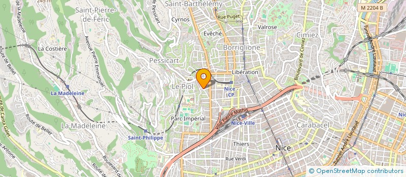 localisation de l'entreprise V.A. SANITAIRE à NICE