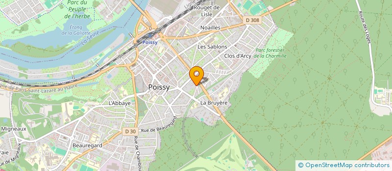 localisation de l'entreprise V/AG & ASSOCIES  POISSY