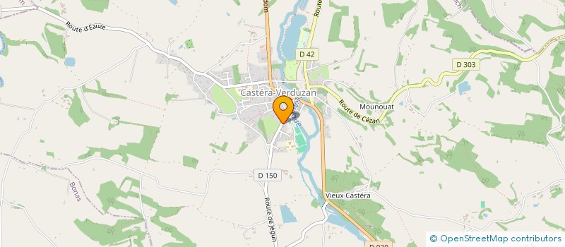 localisation de l'entreprise V AND U  CASTERA-VERDUZAN