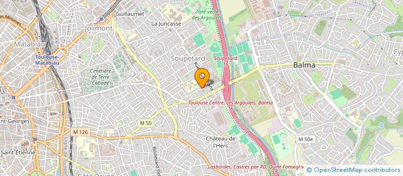 localisation de l'entreprise V AU CARRE (V2) à TOULOUSE