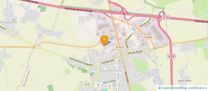 localisation de l'entreprise V AUTO F  BOURG-ACHARD