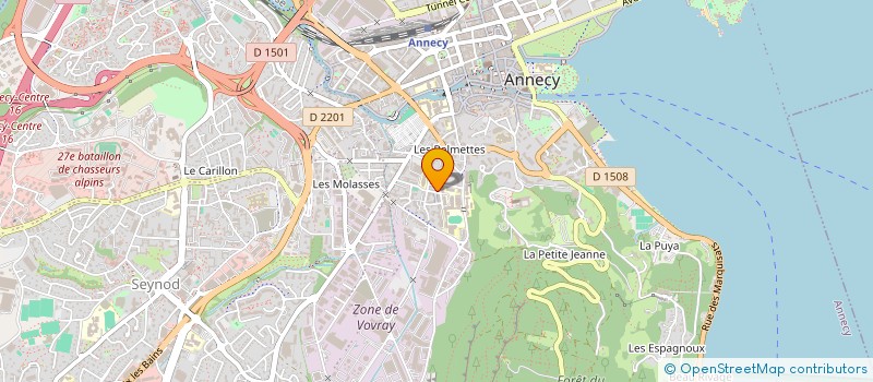 localisation de l'entreprise V.B.  ANNECY