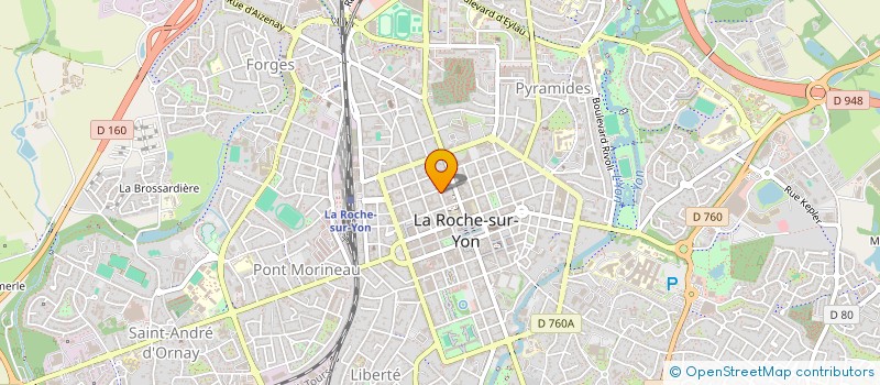 localisation de l'entreprise V B CONCEPTS à LA ROCHE-SUR-YON