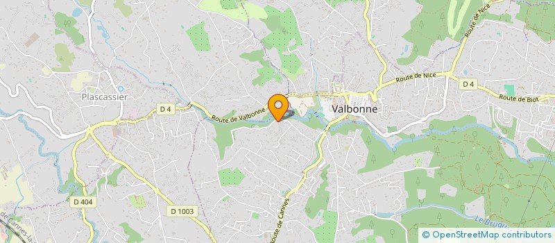 localisation de l'entreprise V&B CONSEIL à VALBONNE
