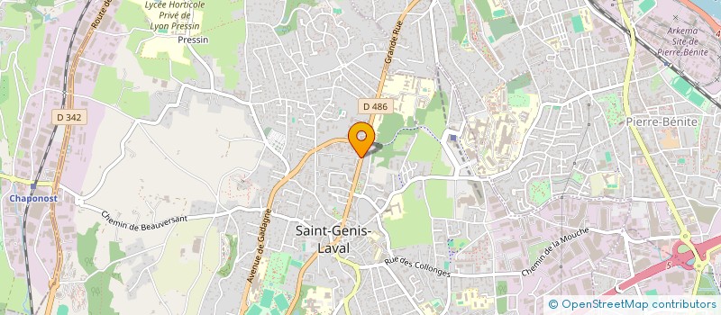 localisation de l'entreprise V.B. CONSULTING à SAINT-GENIS-LAVAL
