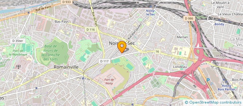 localisation de l'entreprise V.B. COUVERTURE à NOISY-LE-SEC