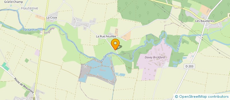 localisation de l'entreprise V.B.H. VAUDOIS BONNARD HERY  HAUTERIVE