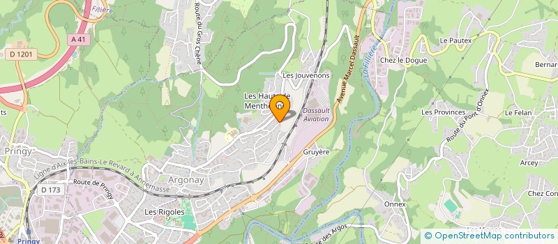 localisation de l'entreprise V-B INVEST  ARGONAY