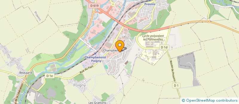 localisation de l'entreprise V.B.K. à PROVINS
