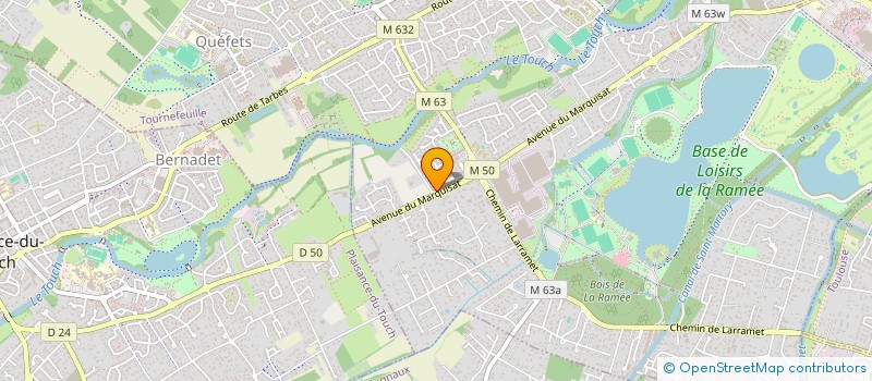 localisation de l'entreprise V&B LEUCATE  TOURNEFEUILLE