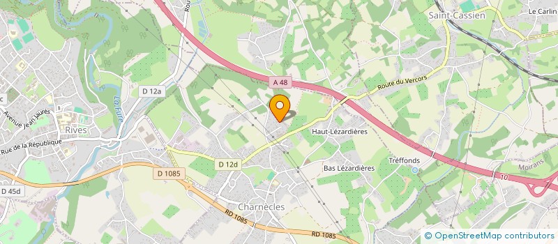 localisation de l'entreprise V.B.M.  CHARNECLES