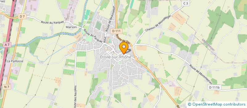 localisation de l'entreprise V.B.M  ETOILE-SUR-RHONE