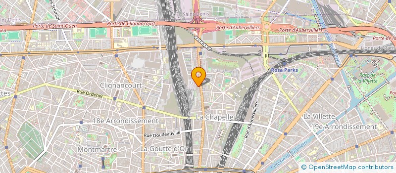 localisation de l'entreprise V.B.M.  PARIS