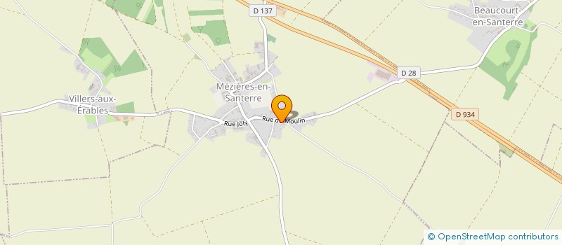 localisation de l'entreprise V.B.M. PROD à MEZIERES-EN-SANTERRE