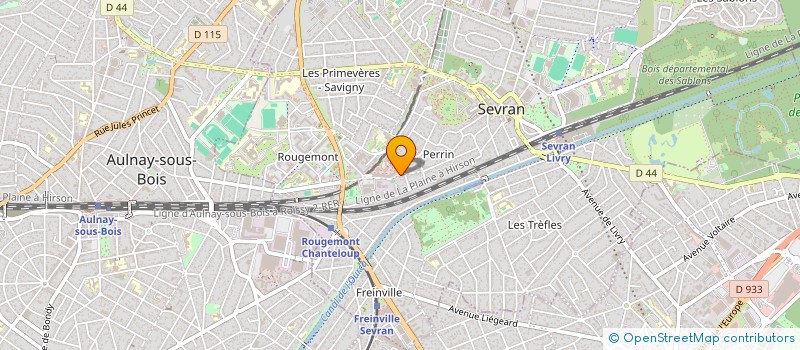 localisation de l'entreprise V-B VTC à SEVRAN