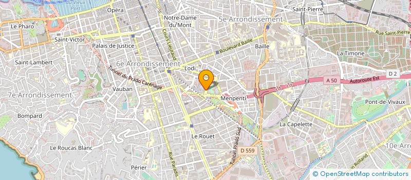 localisation de l'entreprise V.BARKATS à MARSEILLE