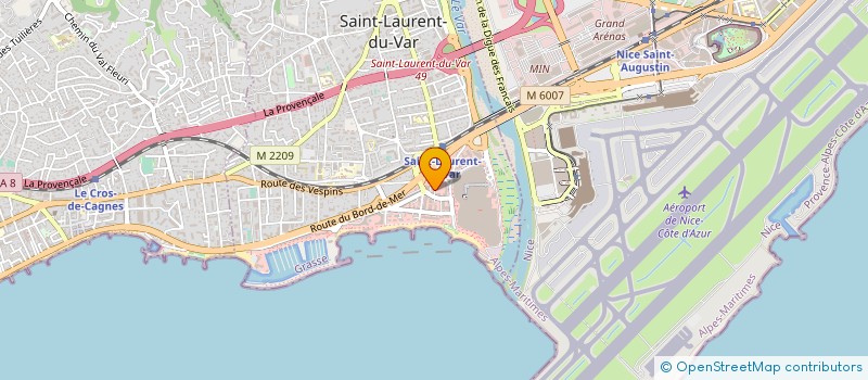 localisation de l'entreprise V.BOSSONG  SAINT-LAURENT-DU-VAR