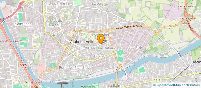 localisation de l'entreprise V BURGER à VAULX-EN-VELIN