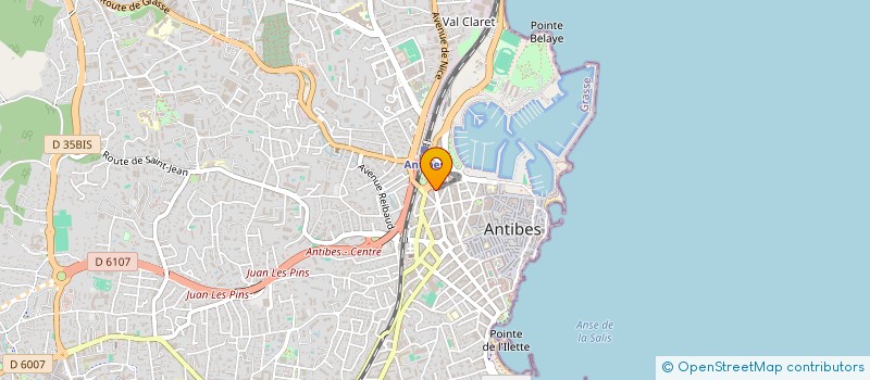 localisation de l'entreprise V C A 06 à ANTIBES