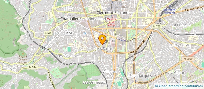 localisation de l'entreprise V.C.A  CLERMONT-FERRAND