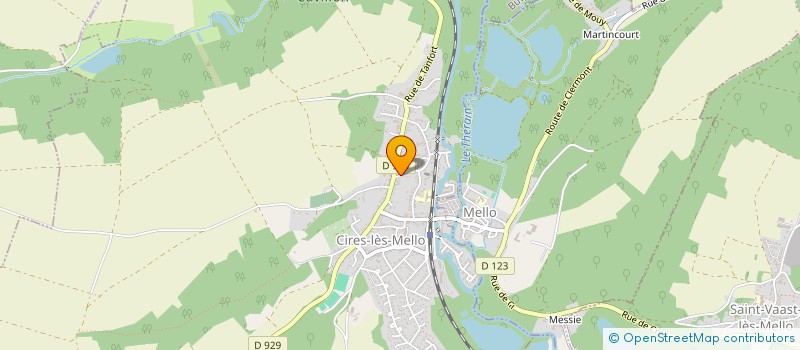 localisation de l'entreprise V.C.C (VELO-CLUB CIROIS)  CIRES-LES-MELLO