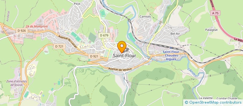 localisation de l'entreprise V.C.E. SERVICES à SAINT-FLOUR