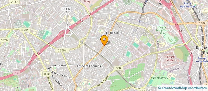 localisation de l'entreprise V.C.F. ANAIS à MONTREUIL