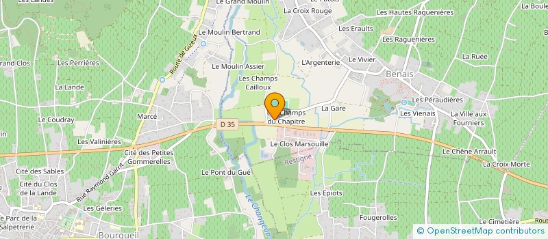 localisation de l'entreprise V.C.H.  BENAIS