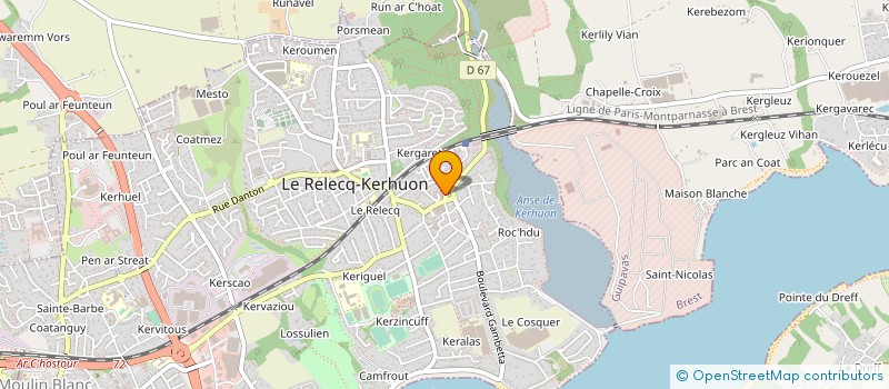 localisation de l'entreprise V.C.R à LE RELECQ-KERHUON