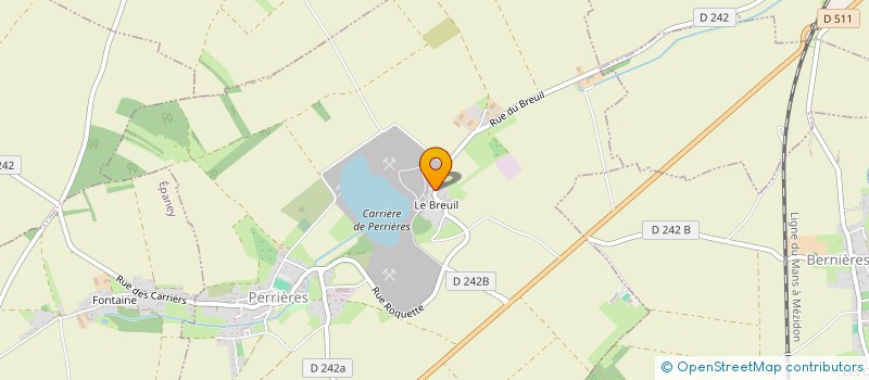 localisation de l'entreprise V.D.  CHAVOY