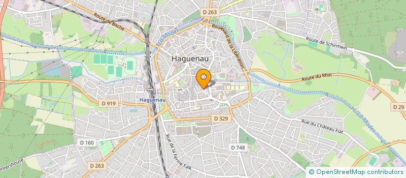 localisation de l'entreprise V&D  HAGUENAU