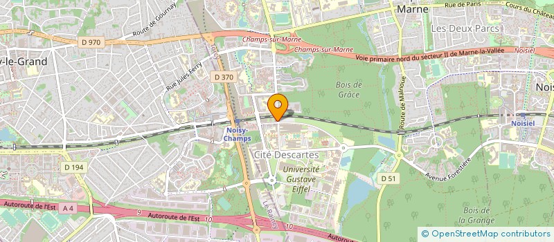 localisation de l'entreprise V.D. APC (VISION DECALEE ASSOCIATION DE PRODUCTION ET DE CREATION)  CHAMPS-SUR-MARNE