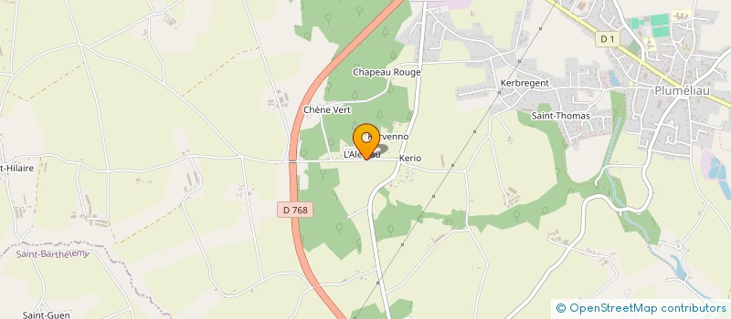 localisation de l'entreprise V D CONSTRUCTIONS  PLUMELIAU-BIEUZY