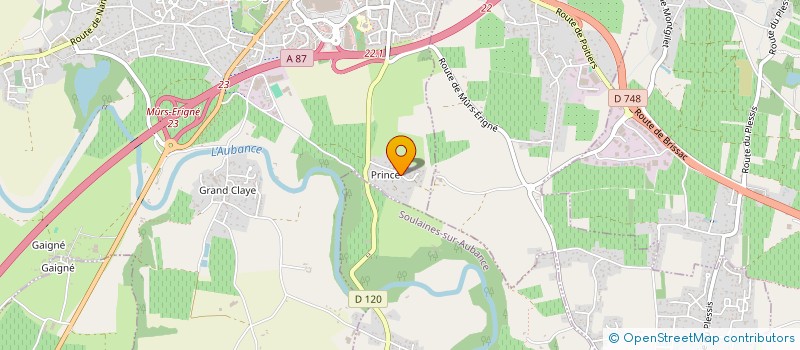 localisation de l'entreprise V D EVOLUTION  MURS-ERIGNE