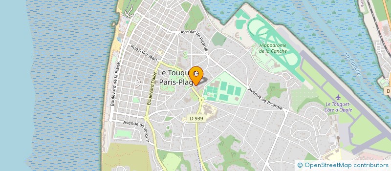 localisation de l'entreprise V.D' IMMO à LE TOUQUET-PARIS-PLAGE